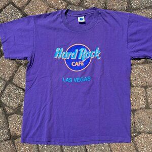 Vintage Single Stitch Hard Rock Las Vegas T Shirt Men Sz L VTG